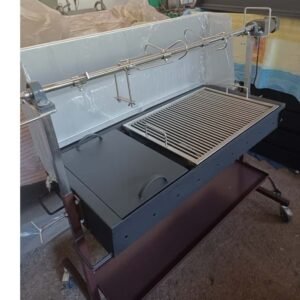 gratar cu rotisor industrial